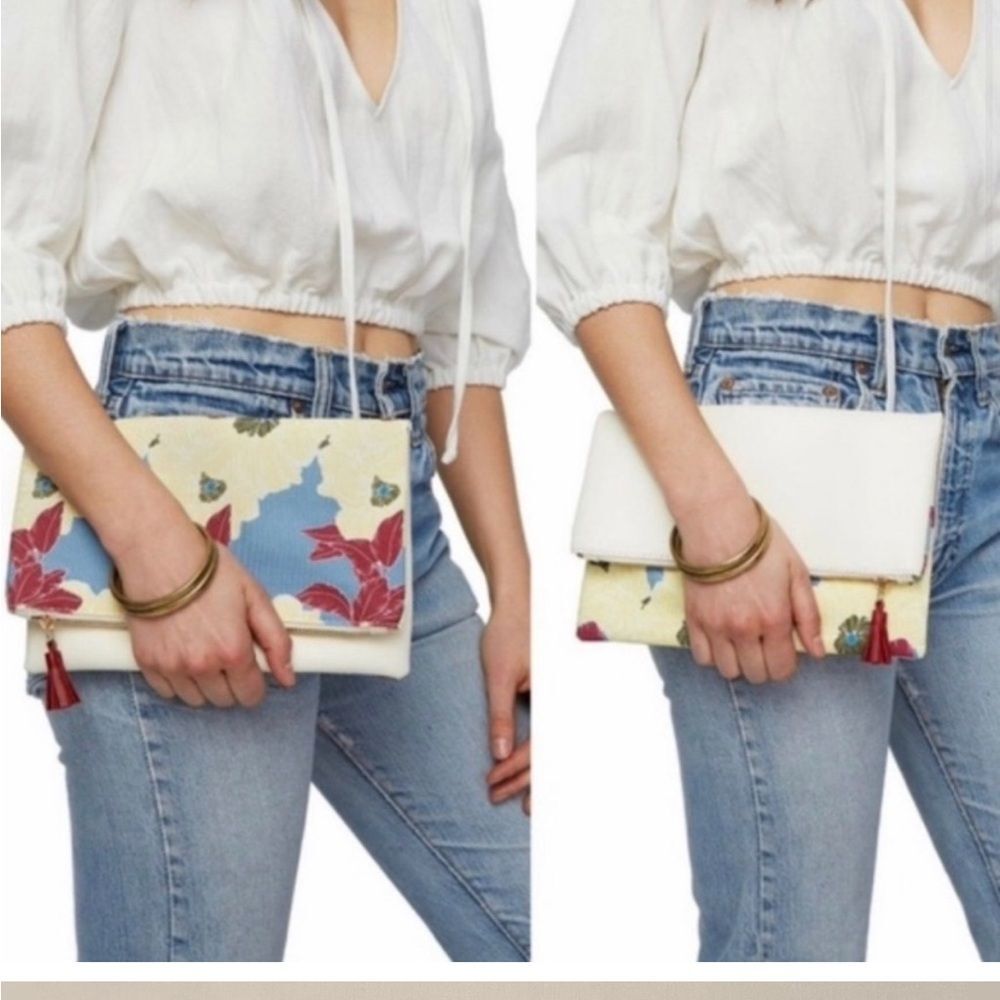 Anthropology Rachel Pally reversible clutch bag